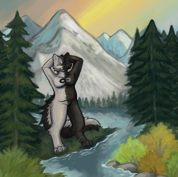 Rendered illustration (detailed background)